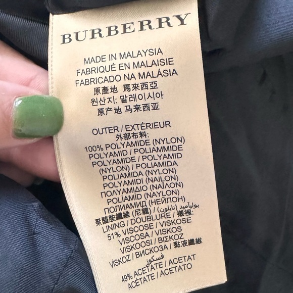Burberry Purple and Black Down Puffer Jacket - Picture 11 of 13